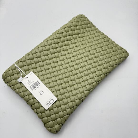 Anthropologie Melie Bianco Woven Crossbody Bag Light Green NWT - Picture 5 of 6